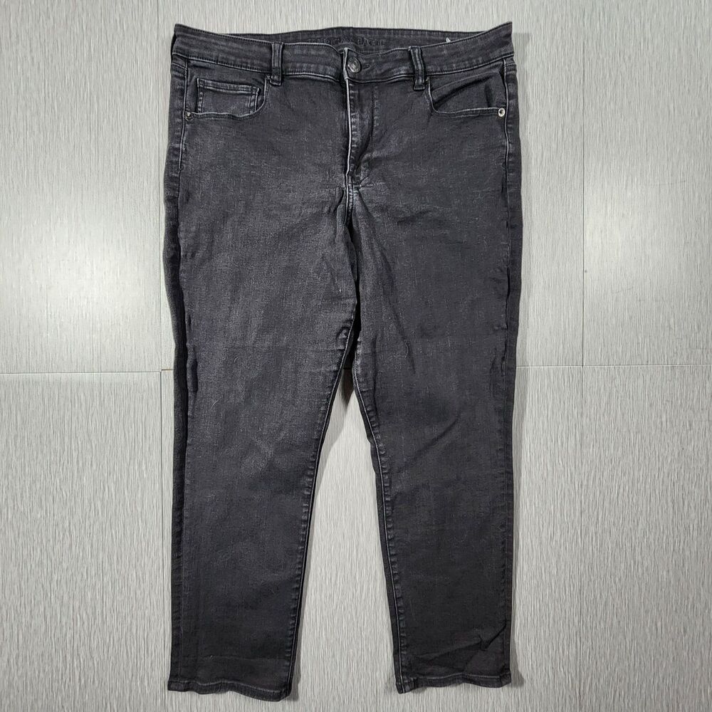 American Eagle Jeans Women's 16 Black Next Level Stretch High-Rise Skinny